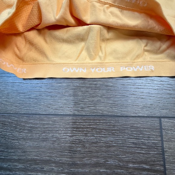 Athleta Girl Power Up Seamless Long Sleeve Top Orange L/12 Athletic Everyday - Picture 12 of 12